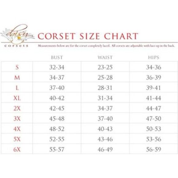 Daisy Corsets Black Corset Mesh Patent Steel Boned Laced Back Busk Front 2XL NWT - Picture 10 of 10